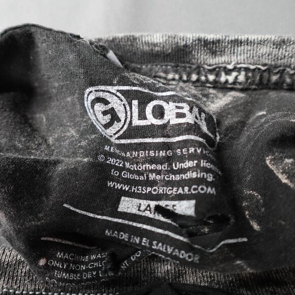 Motorhead Mens Destroyed T Shirt Large Edgy Indie Rock Grunge Ace of Spades - Picture 6 of 11